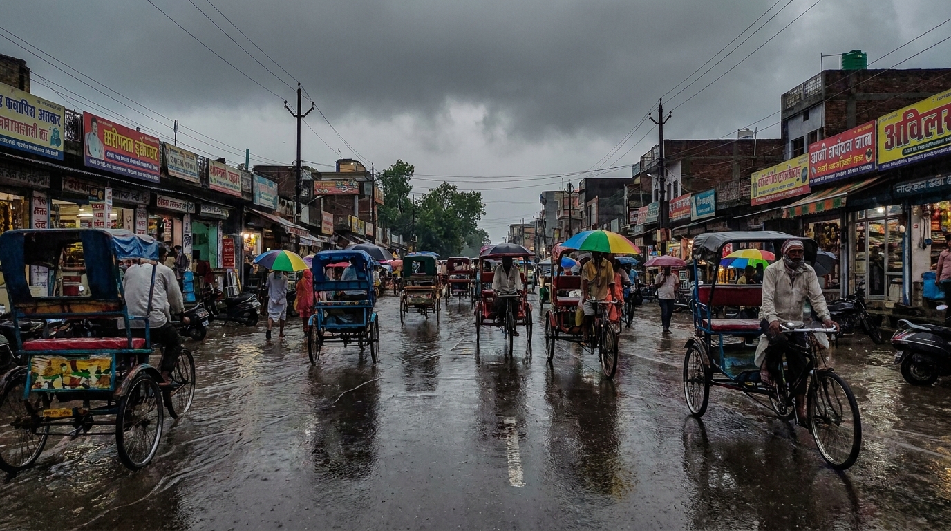 अलीगढ़ में झमाझम बारिश से मौसम सुहाना, कई इलाकों में जलभराव